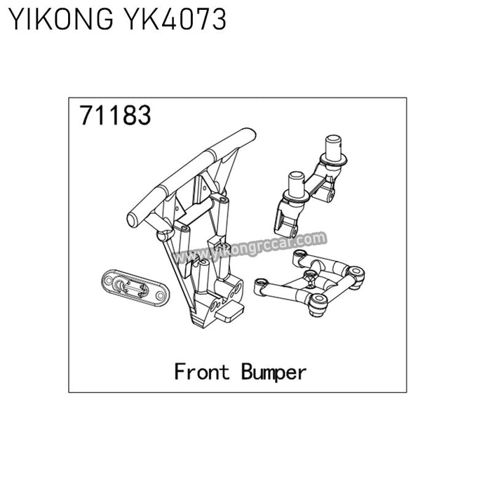 Front Bumper (YK4073 1/7 RC Desert Truck)