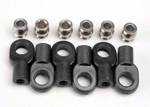 Rod ends, short (6)/ hollow balls (6)