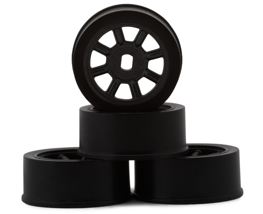 Kyosho AWD Watanabe Eight Spoke Wheels (Black) (4) (0mm Offset)