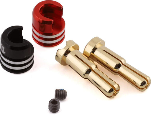 1UP Racing Heatsink Bullet Plug Grips w/4-5mm Bullets (Black/Red)