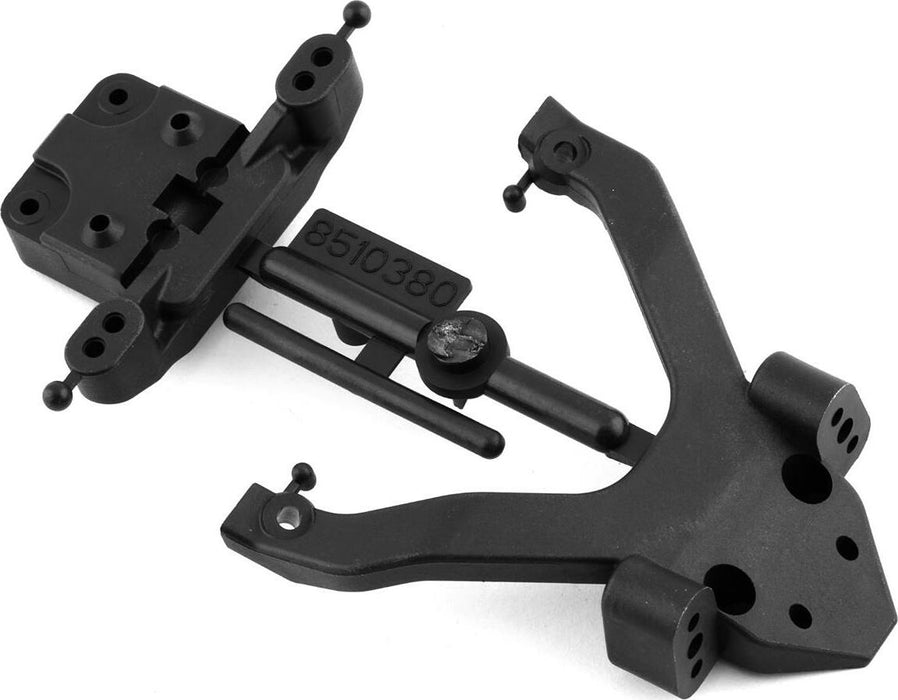 Team Associated B6.4/B6.4D Factory Team Top Plate and Ball Stud Mount (Carbon)
