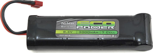 EcoPower 7-Cell NiMH Stick Pack Battery w/T-Style Connector (8.4V/3000mAh)