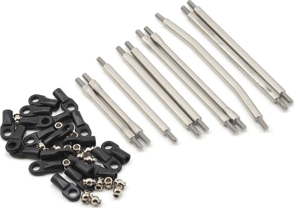 Incision SCX10 II 1/4" Stainless Steel Link Kit (10) (12.3" Wheelbase)