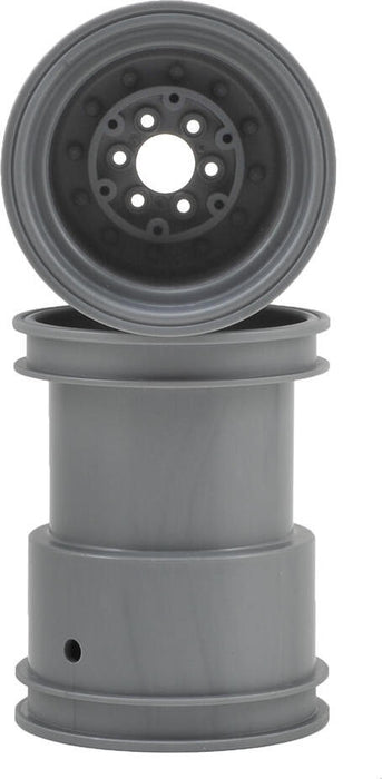 JConcepts Tribute 2.6x3.6" Monster Truck Wheel (Silver) (2)