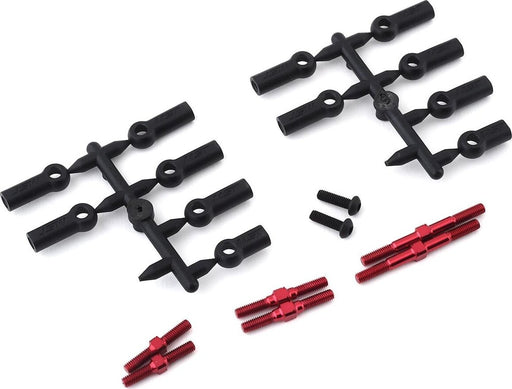 MST RMX 2.0 Aluminum Turnbuckle Shaft Set (Red)