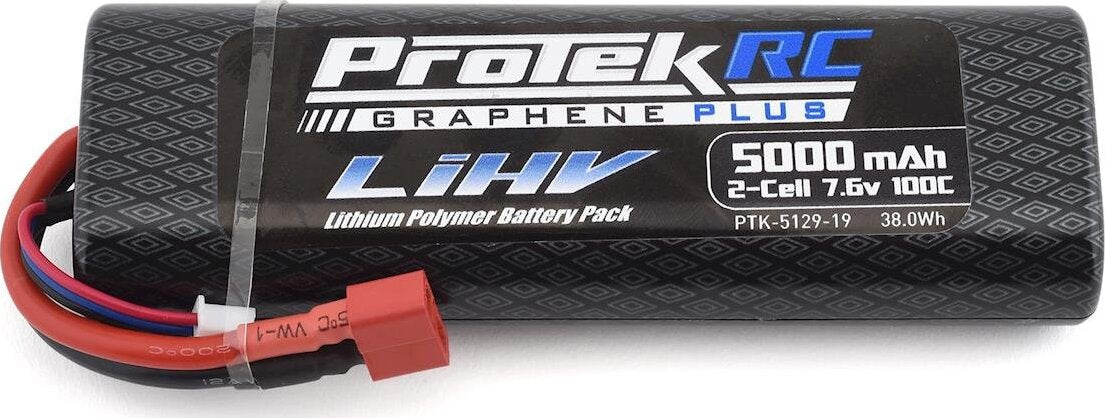 ProTek RC 2S 100C Si-Graphene + HV LiPo Stick Pack TCS Battery (7.6V/5000mAh)