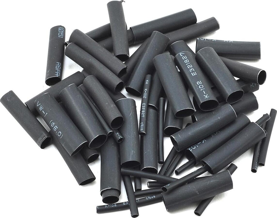 ProTek RC 1.5, 5, 6 & 8mm Shrink Tubing Assortment Pack (Black) (20) (1" Length)