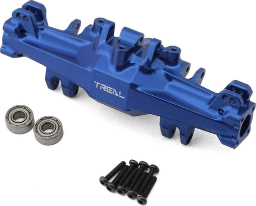 Treal Hobby Losi Mini LMT CNC Aluminum Axle Housing (Blue)
