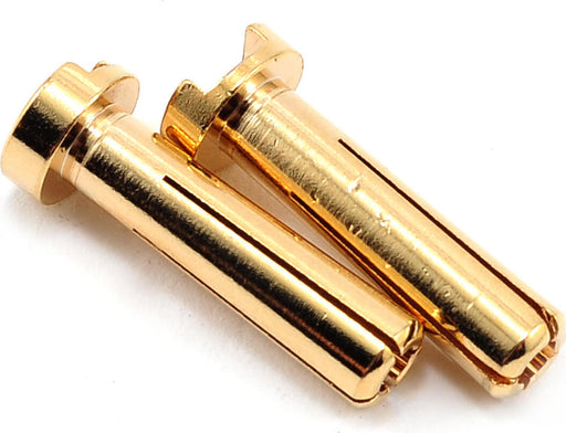 TQ Wire 4mm Low Profile Male Bullet Connectors (Gold) (18mm) (2)