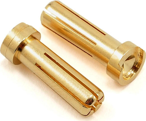 TQ Wire 5mm "Low Profile" Male Bullet Connector (Gold) (2)