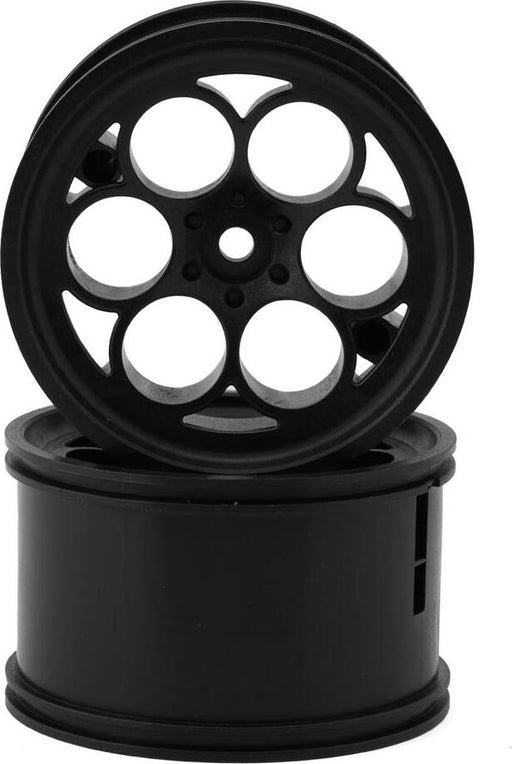 eXcelerate Looper Drag Racing Rear Wheels (Black) (2) (Narrow) with 12mm Hex