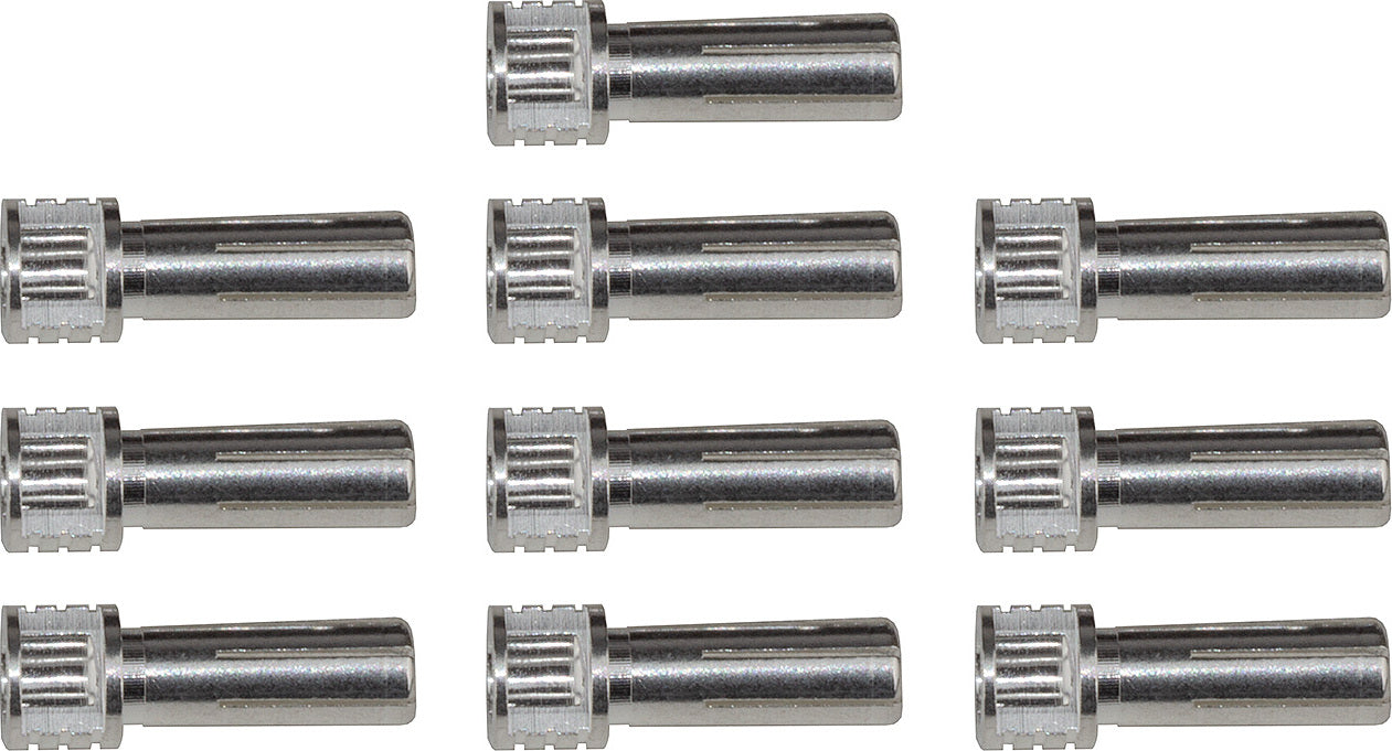 Grip Bullets 5mm x 14mm, Silver, qty 10