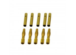 2.0mm Gold Plated Banana Plug Male & Female (5PAIR)