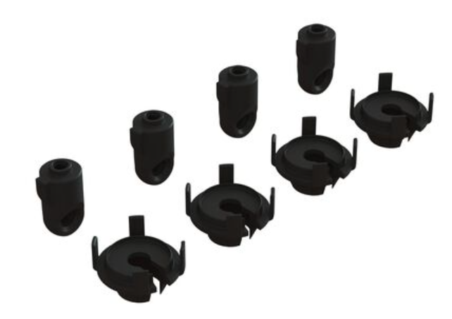 Shock Rod End & Spring Perch Set (4 Shocks)