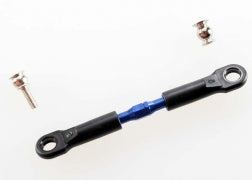 Turnbuckle, aluminum (blue-anodized), camber link, front, 39mm (1) (assembled w/rod ends)/ hollow balls (2) (See part 3741A for complete camber link set)