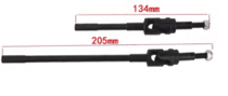 SCX6 2pcs Metal Front Axle Drive Shaft