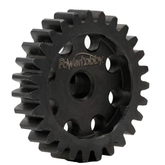 Powerhobby Hardened Steel 25T Mod1 8mm Pinion Gear MOD 1 Speed Run / Drag Racing