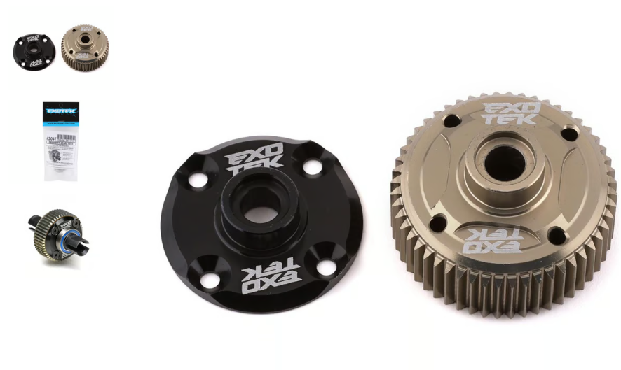 DR10 Alloy Differential Gear, 7075 Hard Anodised