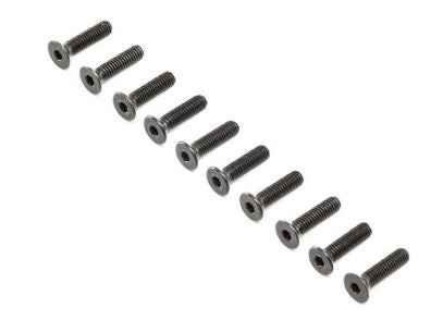 Flat Head Screws, Stl, BO, M4 x 16mm (10)