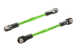 Turnbuckles, aluminum (green-anodized), toe links, 59mm (2) (assembled w/ rod ends & hollow balls) (requires 5mm aluminum wrench #5477)