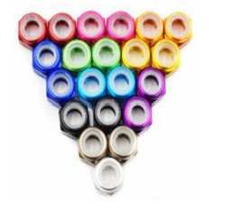 Hex Nylon Lock Nut M5 Regular CW10pcs/bag Purple
