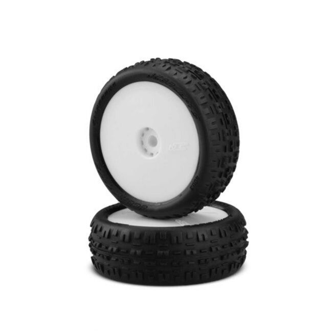 Swagger Tires, Front Mounted White Wheels, Pink Compound (2): Mini-T/B