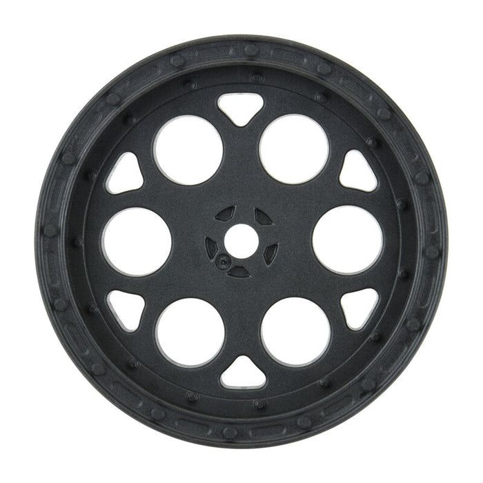 1/10 Showtime Front 2.2" 12mm Sprint Car Wheels (2) Black