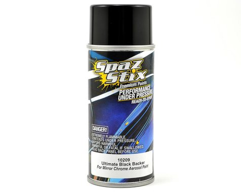 Ultimate Black/Backer For Mirror Chrome Aerosol Paint, Aerosol Paint, 3.5oz Can