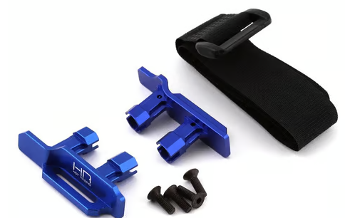 Hot Racing Traxxas Maxx Tall Battery Hold-Downs (Blue)