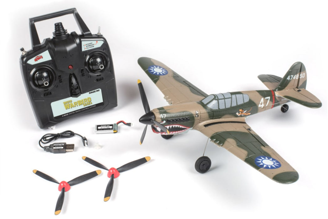 Curtiss P-40 Warhawk Micro RTF Airplane w/PASS