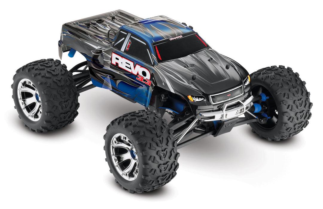 Revo® 3.3:  1/10 Scale 4WD Nitro-Powered Monster Truck (with Telemetry Sensors) with TQi 2.4GHz Radio System, Traxxas Link™ Wireless Module, and Traxxas Stability Management (TSM)®