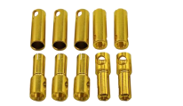 5.5mm Gold Plated Banana Plug Male & Female (5PAIR)