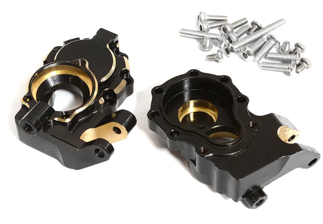 Brass Alloy 69g Each Front Inner Portal Drive Housings for Traxxas TRX-4 Crawler