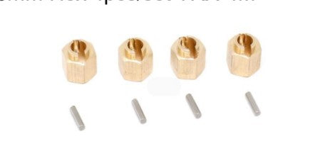 TRX-4MBrass 7.0mm Hex 4pcs/set