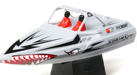 Sprintjet 9" Self-Righting Deep-V Jet Boat Brushed RTR, Silver