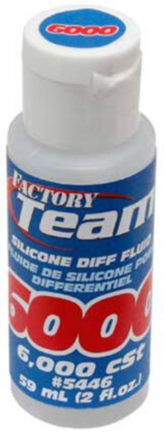 FT Silicone Diff Fluid, 6,000 cSt