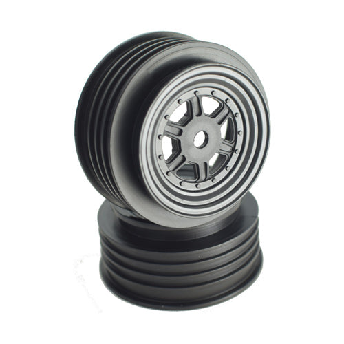 De Racing Gambler Front Wheels with 12mm Hex / TLR Offset / BLACK