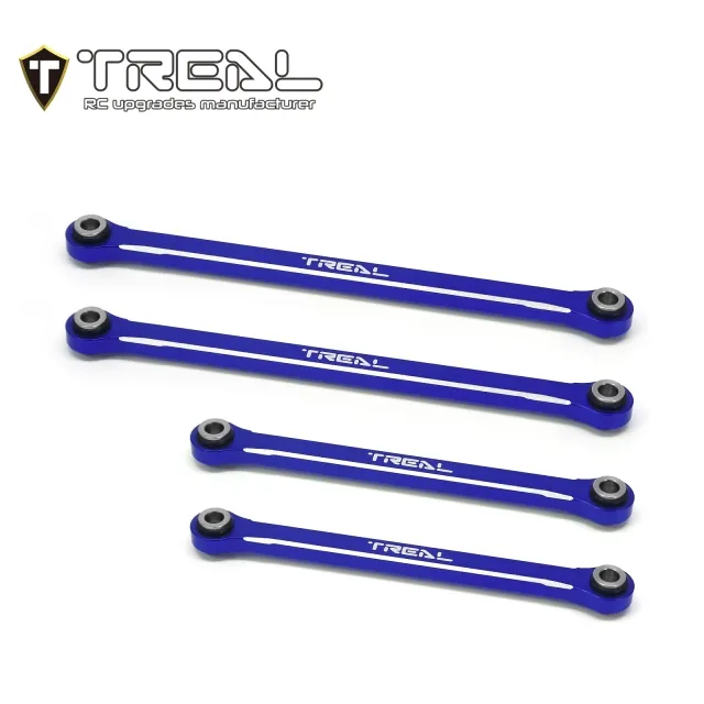 TRX4M Lower Links Set (4pcs) Aluminum 7075 Lower Chassis 4-Links (Blue) TRA9749