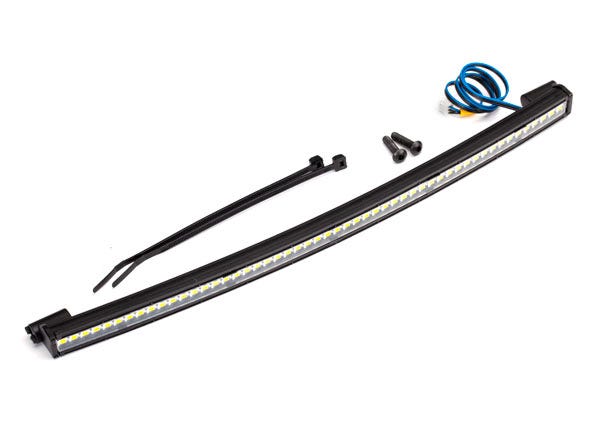 LED light bar, roof (curved, high-voltage) (52 white LEDs (single row), 202mm wide)