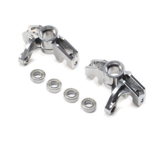 Front Spindle Set, Aluminum (L/R): Super Rock Rey