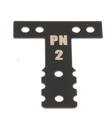 PN Racing Mini-Z MR03/MR04 MM Spring Steel T-Plate #2 (Black)