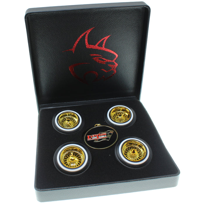 Dayton Wire Wheel Set, Gold (4)