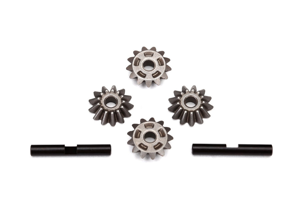 Gear set, center differential (output gears (2)/ spider gears (4)/ spider gear shaft (2))