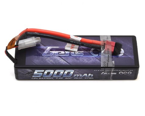 Gens Ace 5000mAh 2S1P 7.4V 50C LiPo Deans Plug Hard Case
