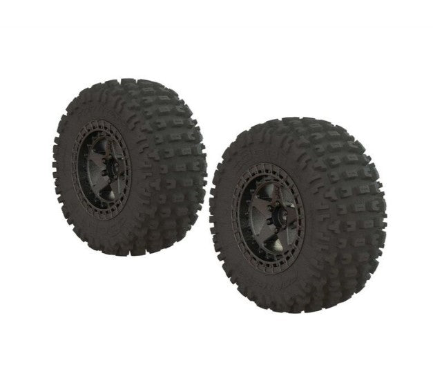 Dboots 'Fortress SC' Tire Set Glued Gun Metal (2) Item No. ARRMA - ARA550087