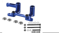 Slash, Rustler,Bandit 2WD Aluminum Steering Bellcranks, drag link (BLUE)