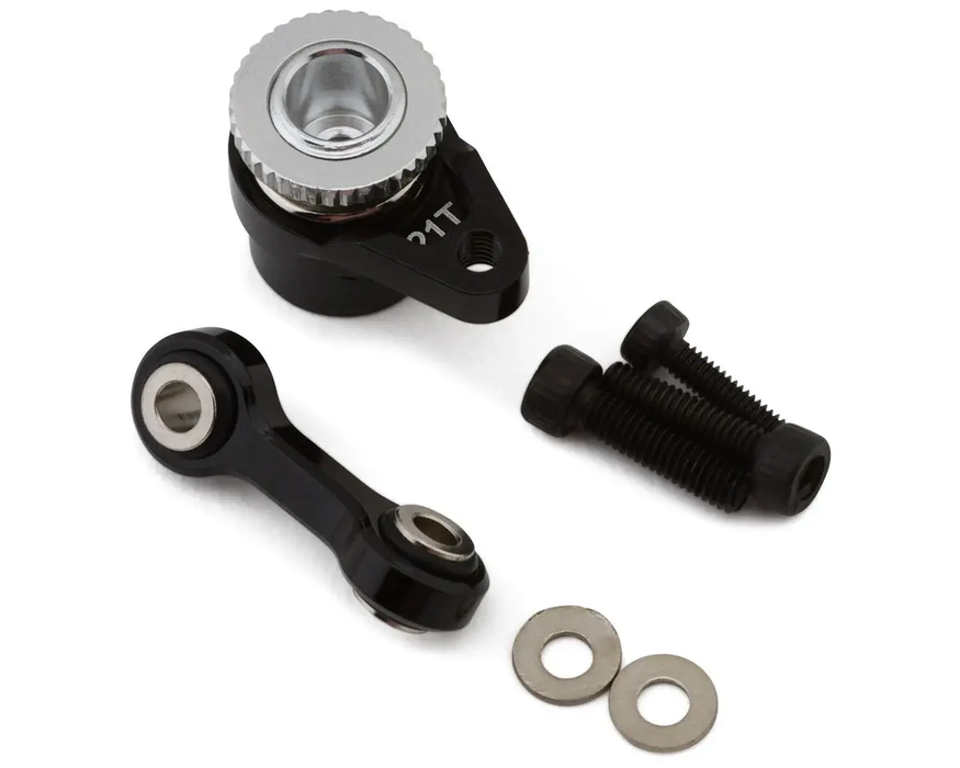 Arrma Grom Aluminum Servo Saver Set (Black) (20T)