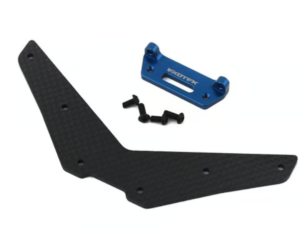 Exotek Traxxas Slash +28mm Carbon Rear Body Mount
