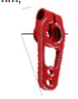 AZTAB Clamping Aluminum RC Servo Horns - 25T 31x7mm (RED)