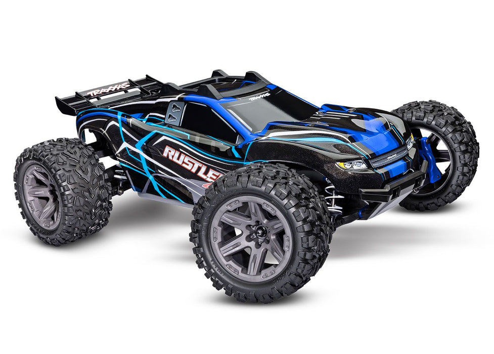 Rustler 4X4 BL-2s: 1/10 Scale 4WD Stadium Truck Blue
